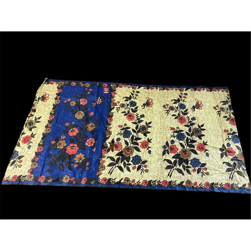 Pokok-Kelapa Indonesian Batik Sarong Fabric Cotton Tablecloth 40" by 66"